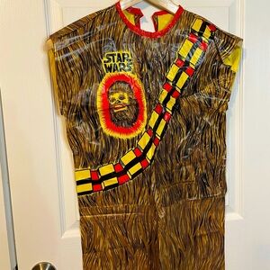 VTG 1970s-80s Ben Cooper plastic Chewbacca costume Star Wars kids sz L (no mask)